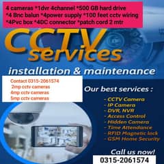 hikvision brand cctv camera with installation