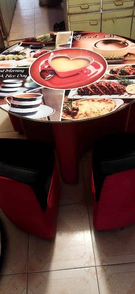 dining table with four chairs imported mirror 10