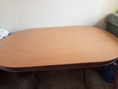 Wooden dining table 6 wooden chair in great condition 0