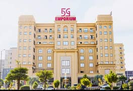 5-G EMPORIO, Top City Mian Boulevard 150 Ft Wide, Doublr Road Facing, Size 407 Sft, 3rd Floor, Spanish 3 Lift With Backup, Electric Meter Install, Ready To Possession, Rental Value 40k To 45k,
