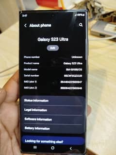 Samsung S23 Ultra PTA approved 0