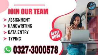 Part time Online job/Data Entry/Typing/Assignment/Teaching