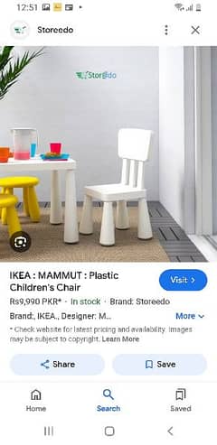 ikea kids table and chair