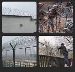 Razor wire fencing