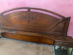 Old Wooden King Bed and a Dressing TabLe            03234566103
