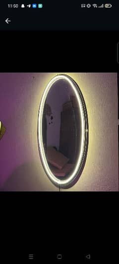 mirror with LED lights