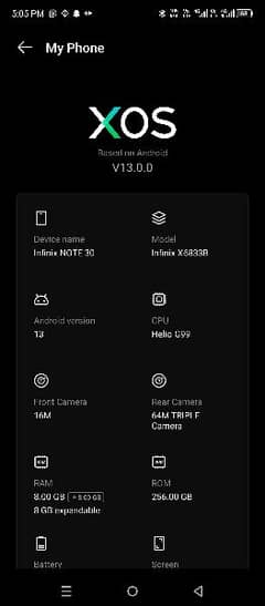 infinix note 30 urgent sell with warranty