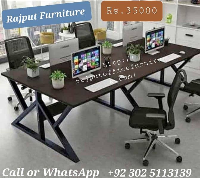 Latest 2024 Workstations For Office Computer Table Rajput Furniture 2