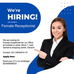 Office Assistant (Female Receptionist)