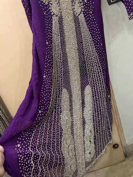 Purple colour full heavy bridal maxsi 1