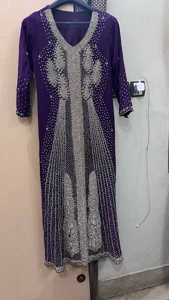 Purple colour full heavy bridal maxsi 4