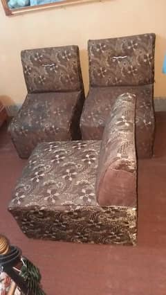 Single Seat Sofa Chairs 3 Pieces