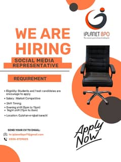 Social Media Sales/ Part-time for Student/Call Center Job/Chat Support