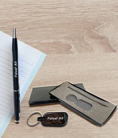 Matal Keychain+Pen With Single Side Print 0