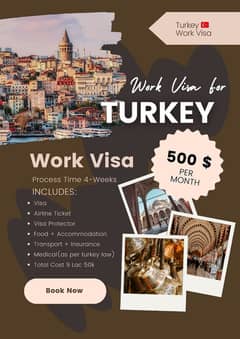 Turkey 1Year Work Visa Resturant Waiter 0