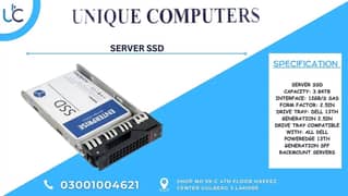 SERVER SSD CAPACITY: 3.84TB INTERFACE: 12GB/S SAS FORM FACTOR: 2.5IN