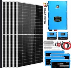 3KW HYBRID SOLAR SYSTEM FULL PACKAGE WITH 1-BATTERY 180A TUBULAR