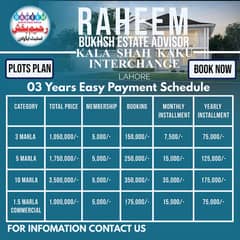 5 Marla Plots For Sale In Lahore | lowest price | Best location |
