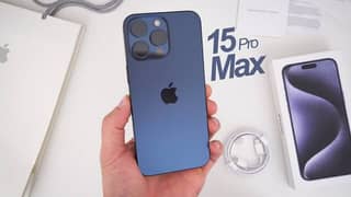 IPHONE 15 PRO MAX FACTORY UNLOCK BLUE TITANIUM