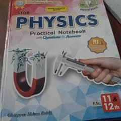 class XI physics practical book, federal board