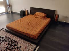 Bed with mattress