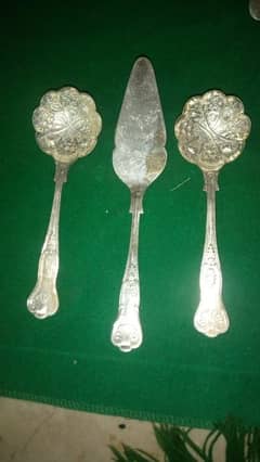 imported dinner spoon silver plated