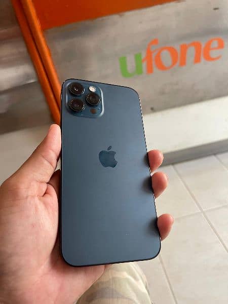 Iphone 12 pro Max 
128Gb Blue, 91% BH water pack non PTA 1