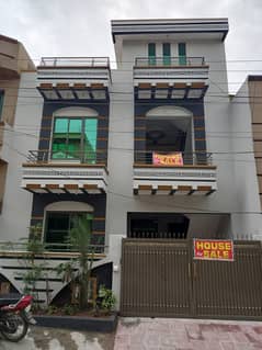 With Gas Installed and Ready Prime Location Beautiful 5 Marla Double Story House for Sale in AECHS Airport Housing Society Near Gulzare Quid and Express Highway