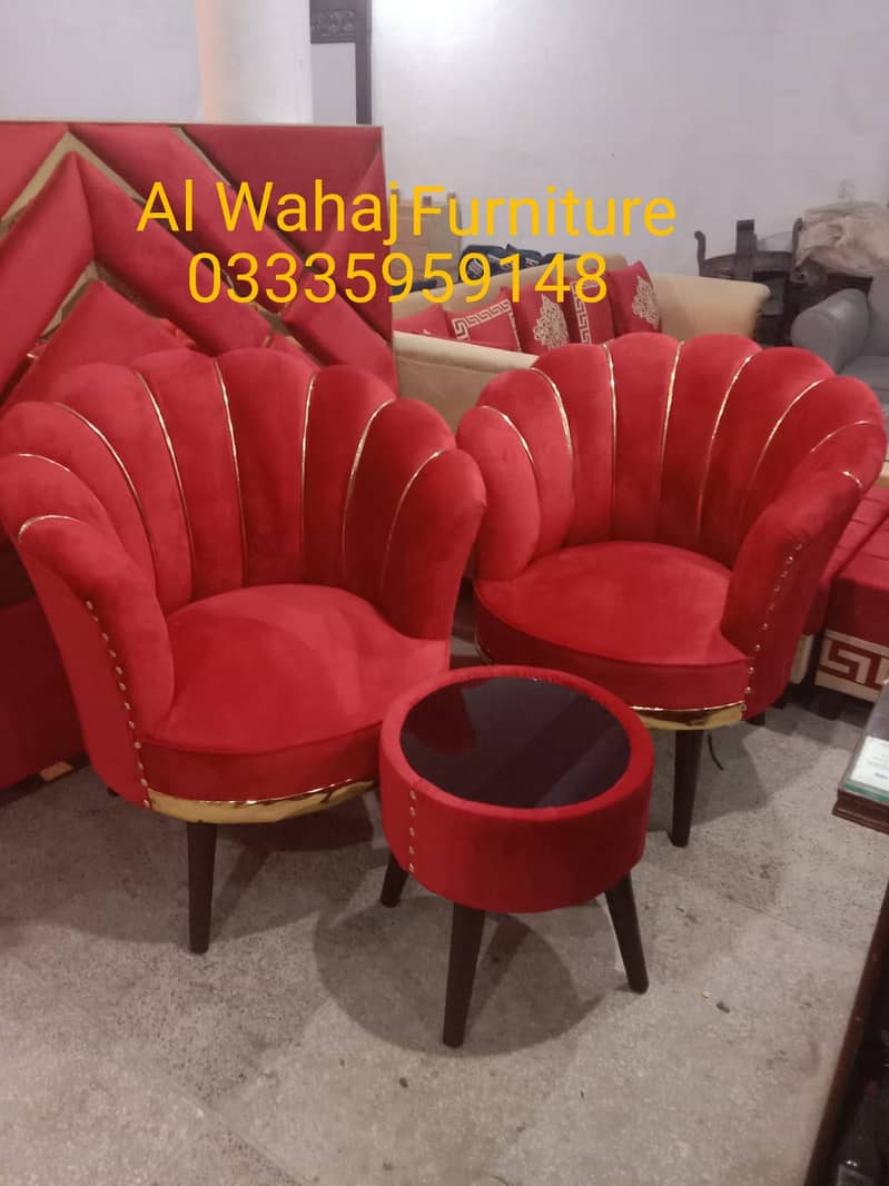 Chair / Poshish Chair / Coffee chair/Bed Room Chair/Wooden chair 2