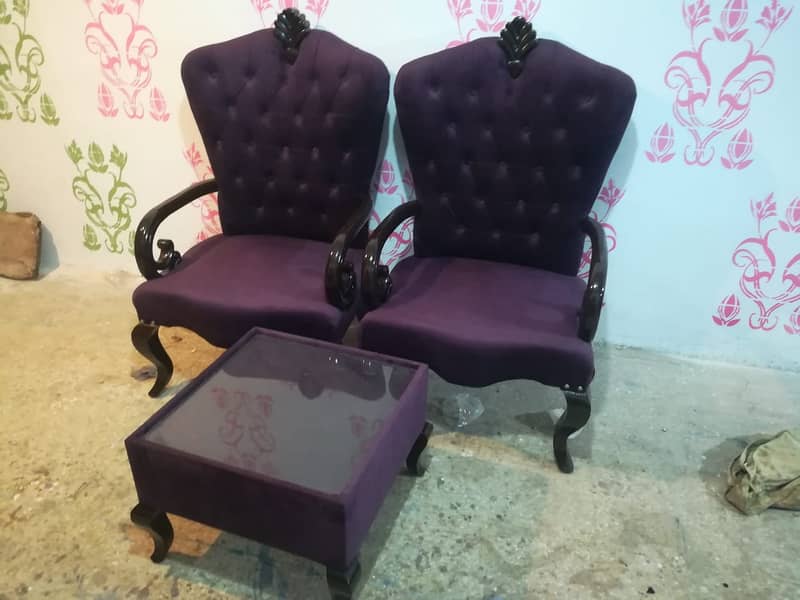 Chair / Poshish Chair / Coffee chair/Bed Room Chair/Wooden chair 12