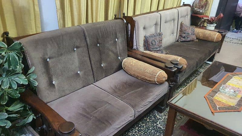 9 Seater Sofa Set in Taali Wood 1