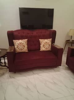 urgent sale 7 seater sofa with 2 coffee seats and table 0