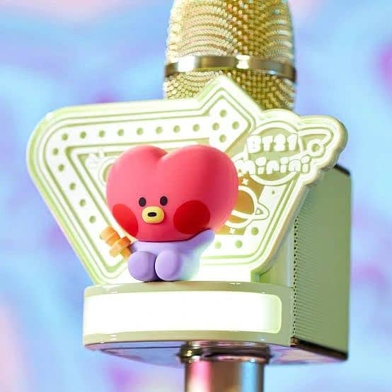 Bluetooth Wireless Mic BT21 Minini LED Microphone/Speaker For BTS Army 6