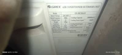 GREE AC 1.5 TON FOR SALE 0