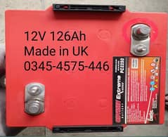 Dry Batteries 12V 126AH oddessy Made in UK