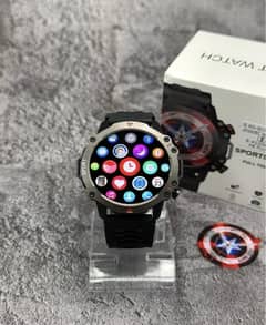 New Imported TF10 Pro Round Dial Sports Smartwatch AMOLED DISPLAY