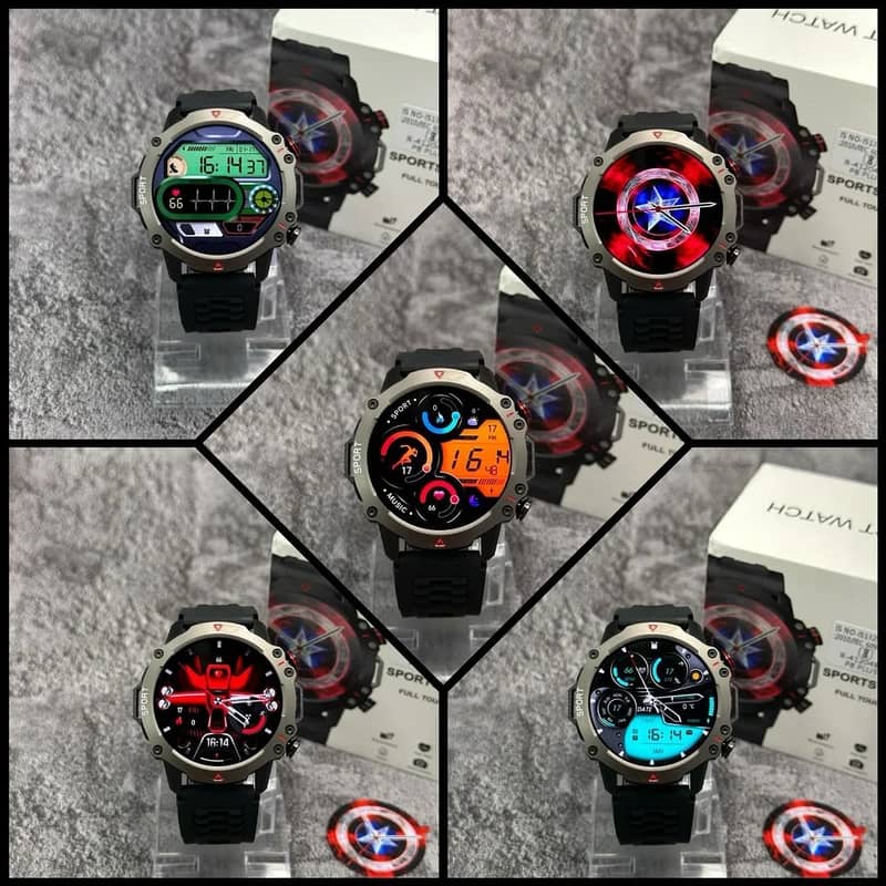 New Imported TF10 Pro Round Dial Sports Smartwatch AMOLED DISPLAY 7