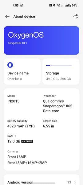 one plus 8t 12/256gb PTA Approved  ( Exchange With Oppo Reno 6pro) 3