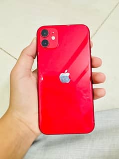 iphone 11 jv 64 gb 84% battery health water pack red color