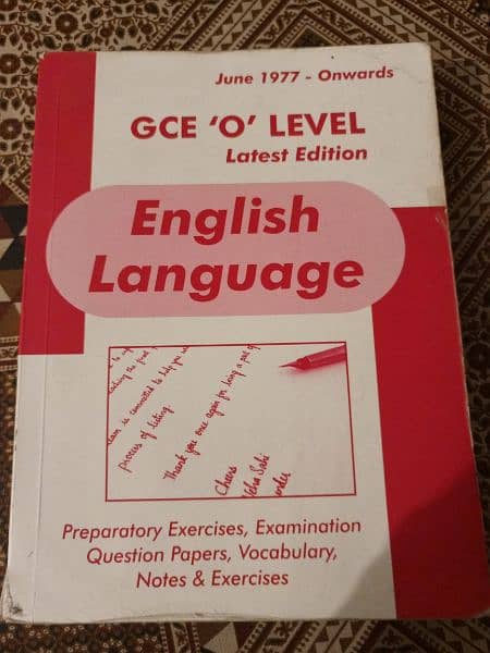 English Olevel past paper book latest edition 0