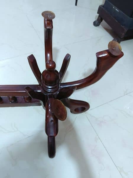 pure wood table stand without glass. 5