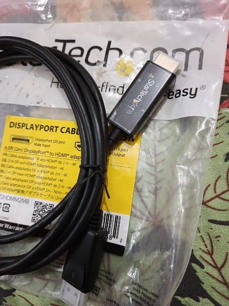 6ft (2m) DisplayPort to HDMI Cable - 4K 30Hz HDMI monitor 2