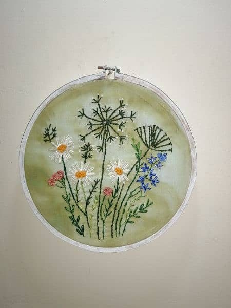 Hand-embroidered Wall hanging Frame 0