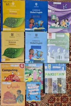 Books of class 6 availabe in good condition