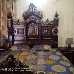 haveeli bed king size pure wood