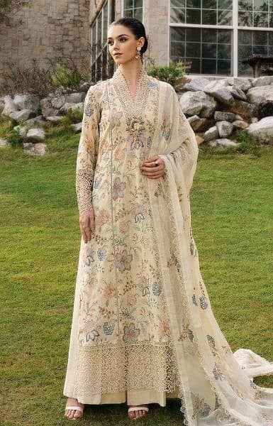 women's 3 psc lawn embroidery dresses 0