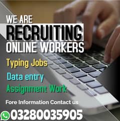 Part time Online job / Data Entry / Typing / Assignment 0