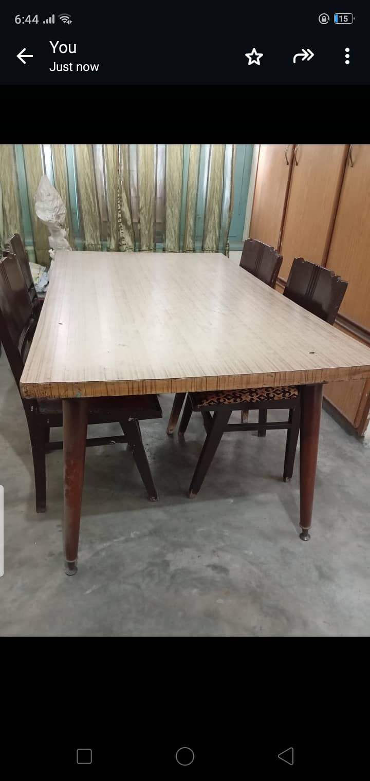 Dining table with 5 chairs 1