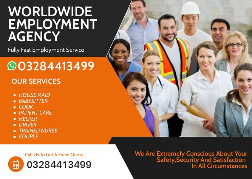Provide Domestic Staff, Patient Care, Driver, Maid,Chinese Cook,Nurse 0