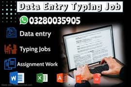 Part time Online job / Data Entry / Typing / Assignment 0